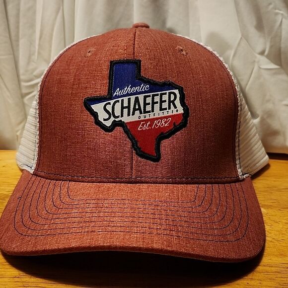 Schaefer Outfitters Red White and Blue Trucker Snapback Hat - New - Picture 1 of 7